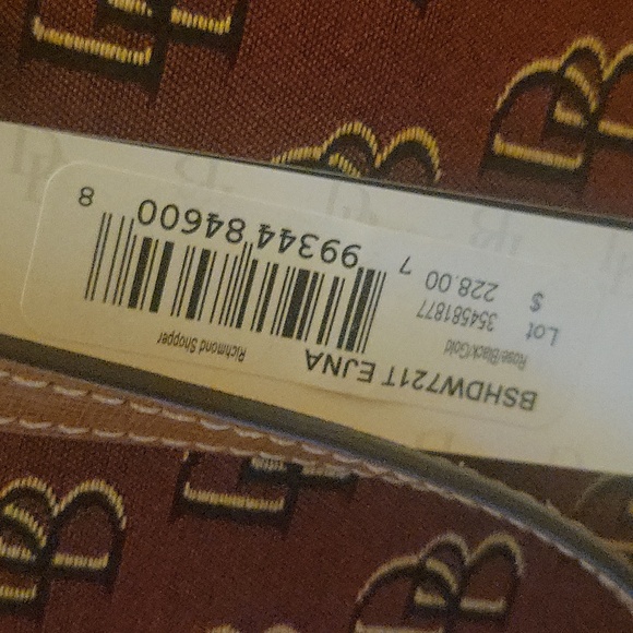 Dooney & bourke rose black gold same size to mustard - Picture 2 of 11